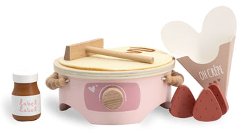 Holz Crepe Maker rosa Holzspielzeug Label Label