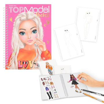 Top Model Pocket Malbuch