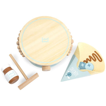 Label Label Holz Crepe Maker blau