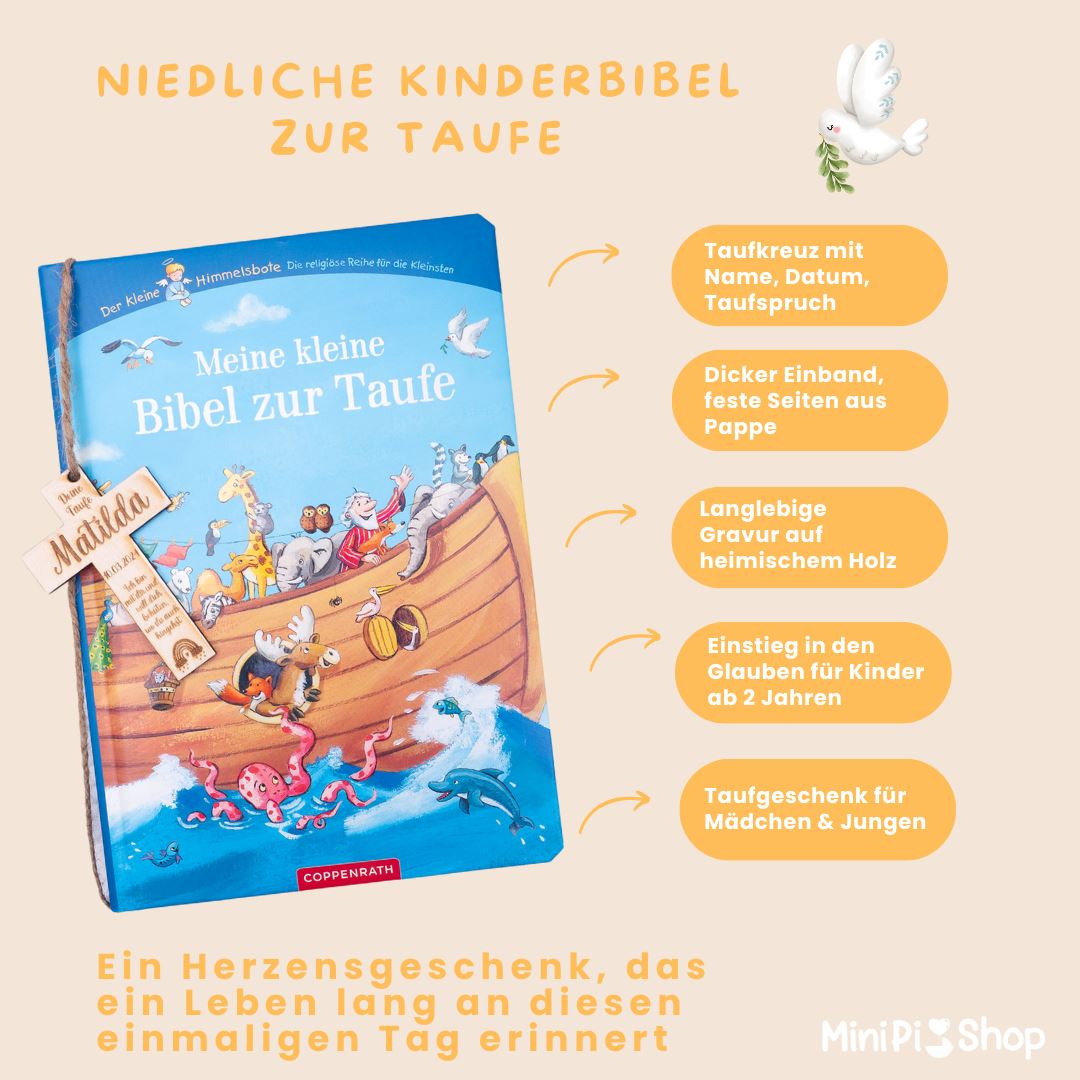 Taufgeschenk personalisiert, meine kleine bibel zur taufe, coppenrath