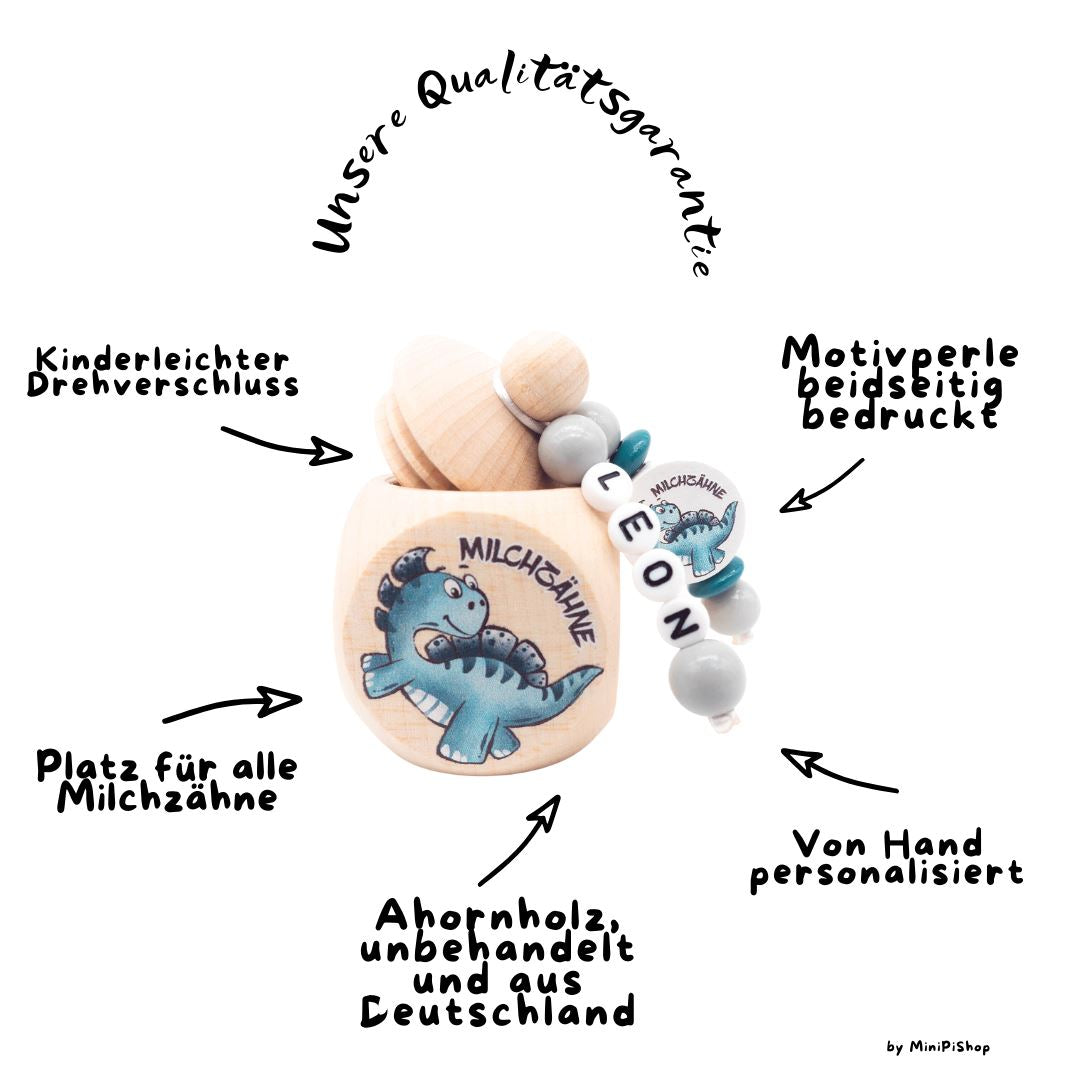 Milchzahndose mit Namen Löwe Milchzahndose minipishop 