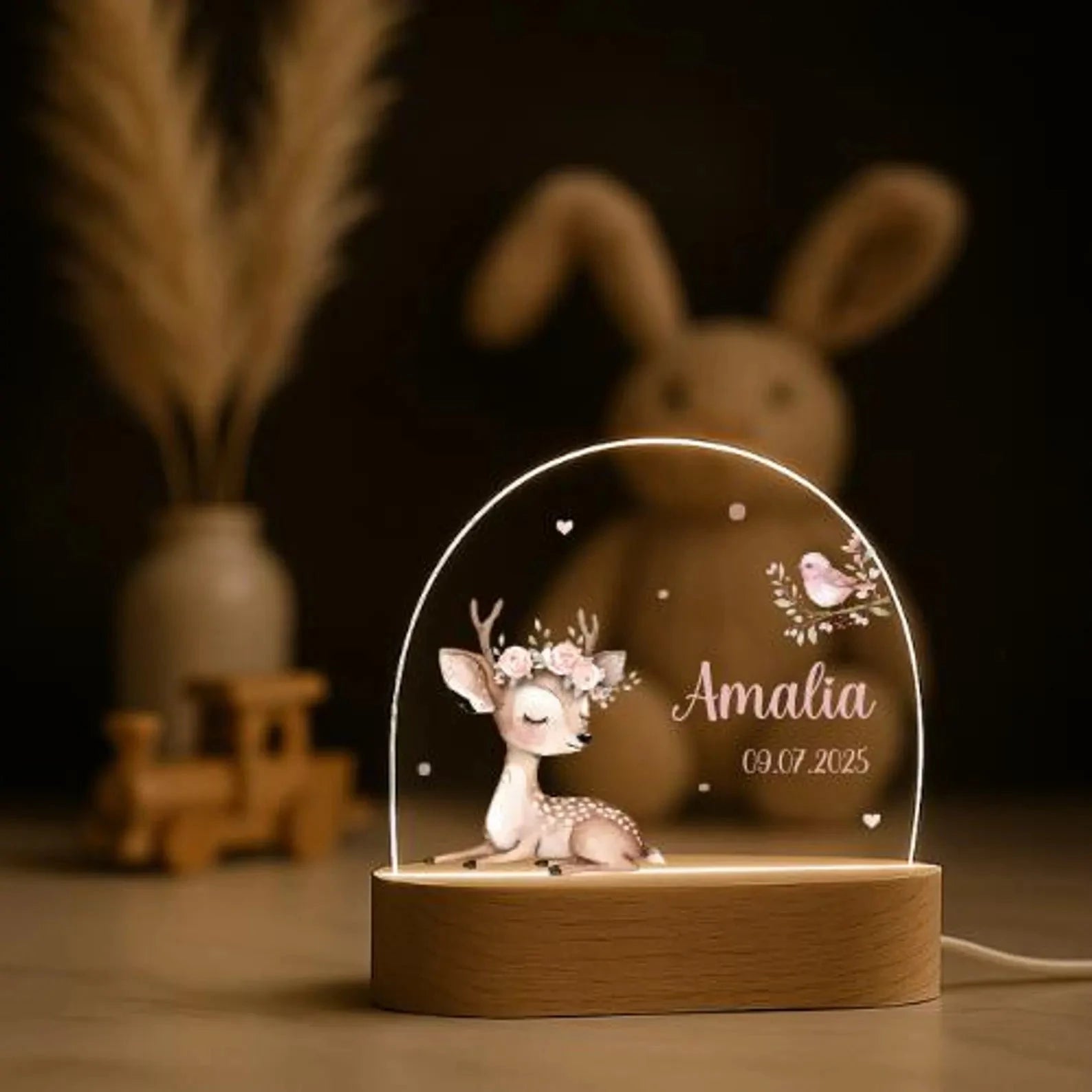 Nachtlicht REH und Vogel minipishop 