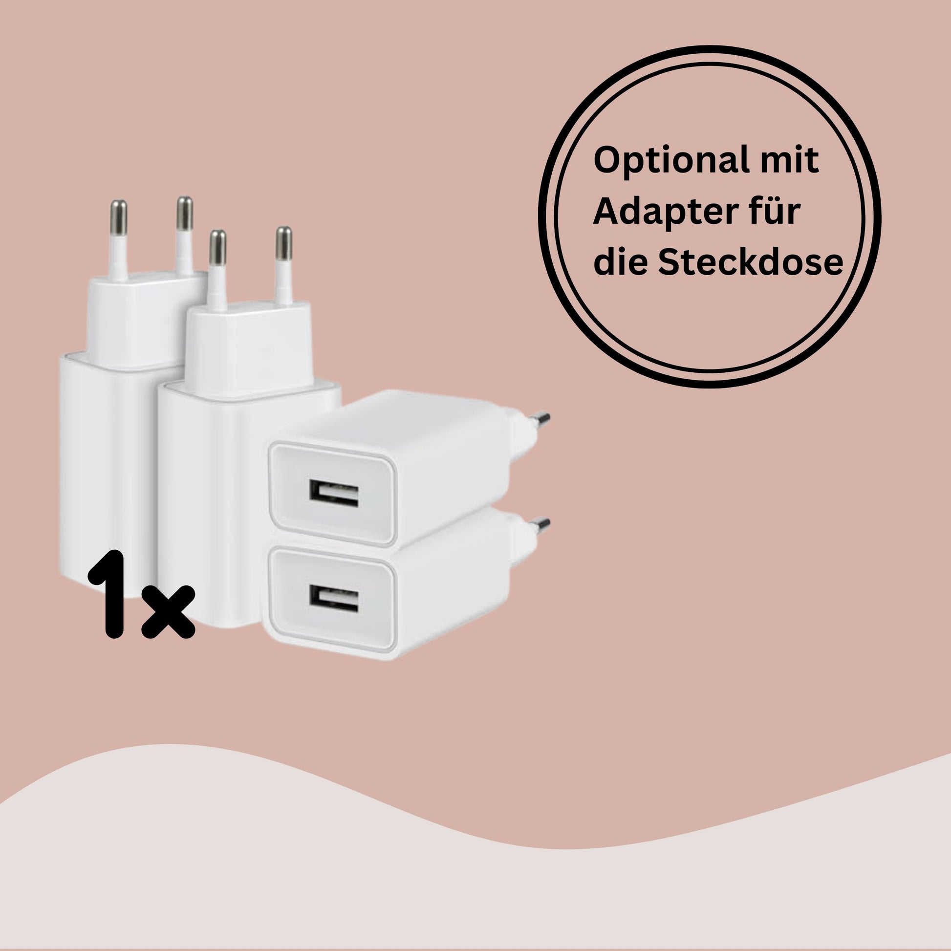 Nachtlicht REH und Vogel minipishop Nachtlicht mit Sockel + Adapter 