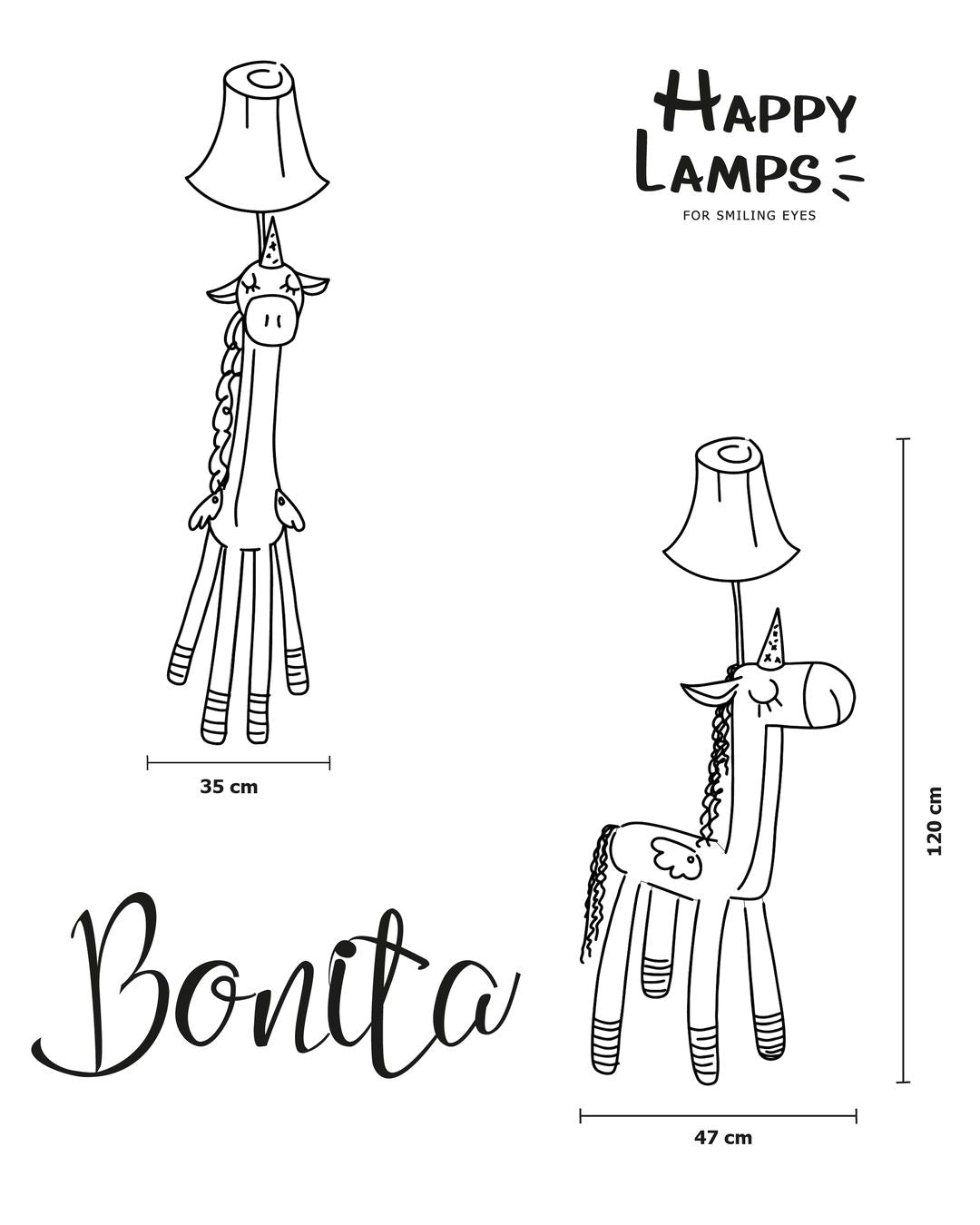 Happy Lamps Bonita Einhorn Lampe Stehlampe Happy Lamps 
