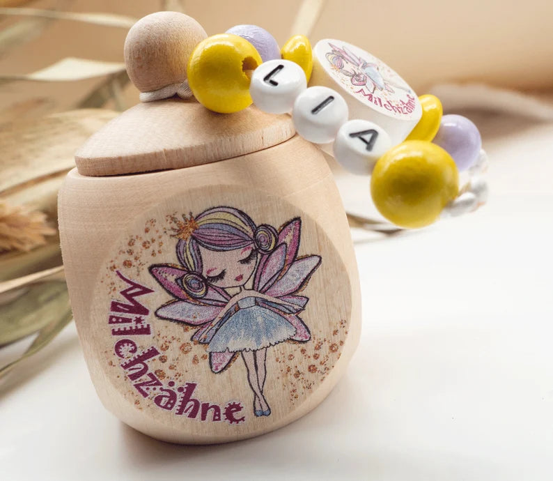 Milchzahndose mit Namen Maedchen Zahnfee Prinzessin Milchzahndose minipishop Milchzahndose mit Namen 