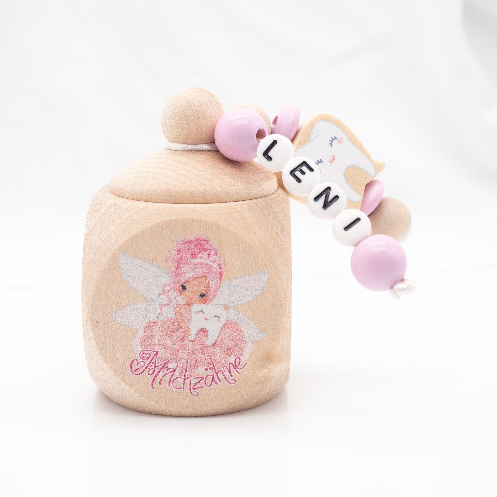Milchzahndose mit Namen Zahnfee Rosa Haare Milchzahndose minipishop Milchzahndose mit Namen 