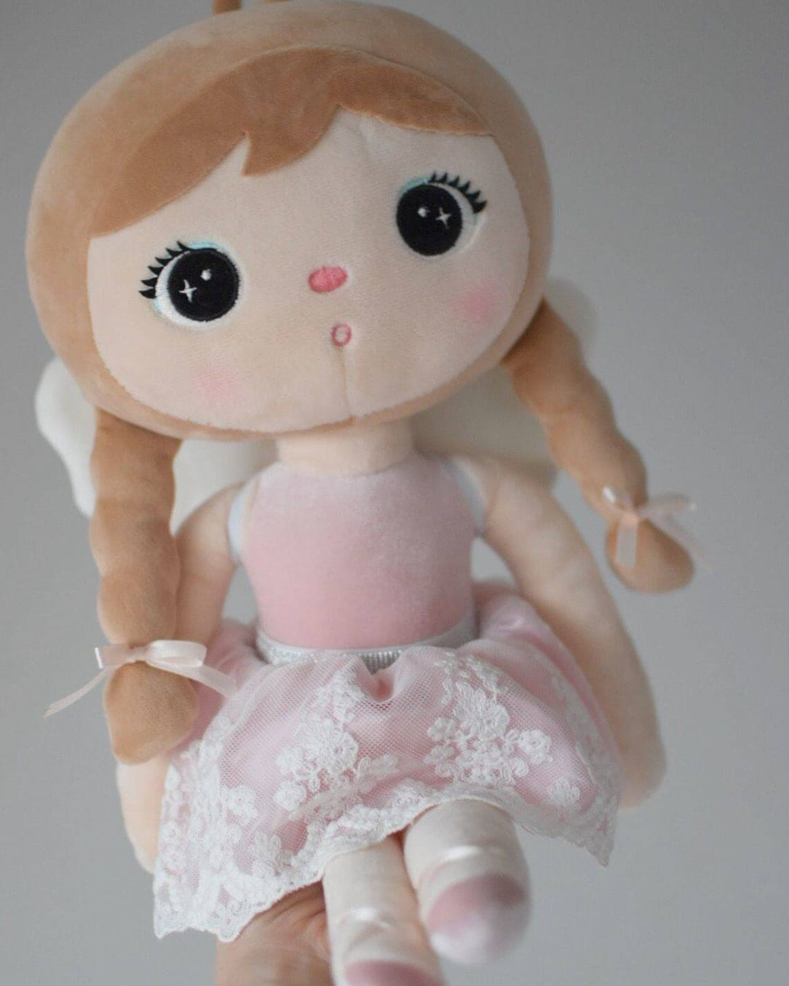 Puppe mit Namen Schutzengel Ballerina rosa Puppe minipishop 