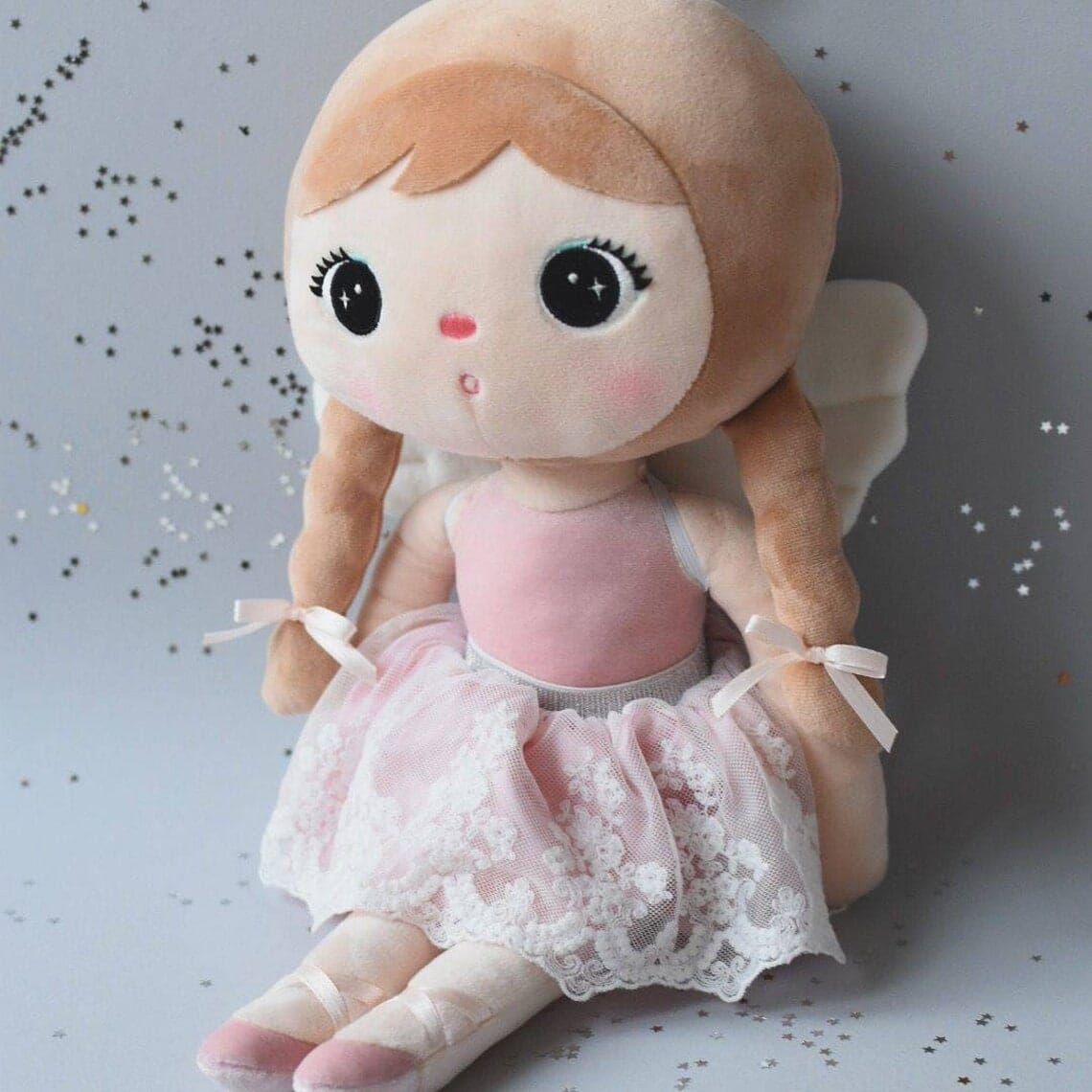 Puppe mit Namen Schutzengel Ballerina rosa Puppe minipishop Puppe ohne Namen 