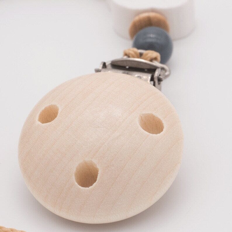 Schnullerkette mit Namen Junge Mädchen Traum Fuchs naturtöne Schnullerkette minipishop 